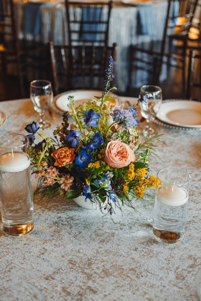 Luxury spring wedding floral centerpiece